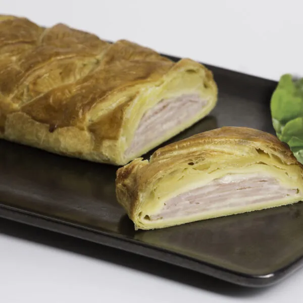 tresse au jambon entière avec tranches