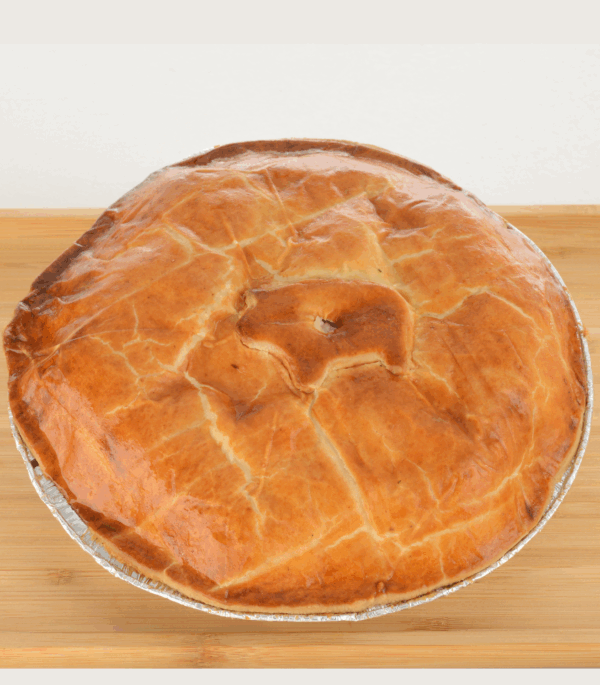 tourte vigneronne sur plateau