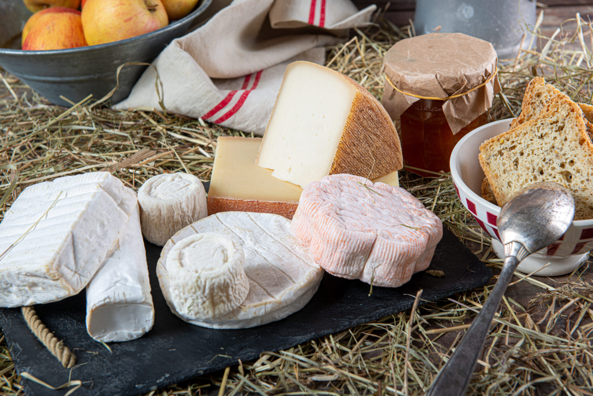 assortiments de fromages d'alsace