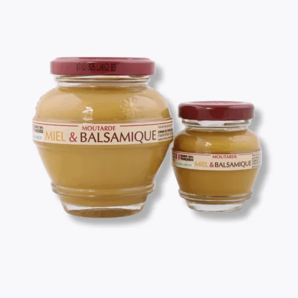 duo moutardes miel balsamique