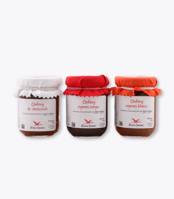 lot de 3 chutneys d'Alsace