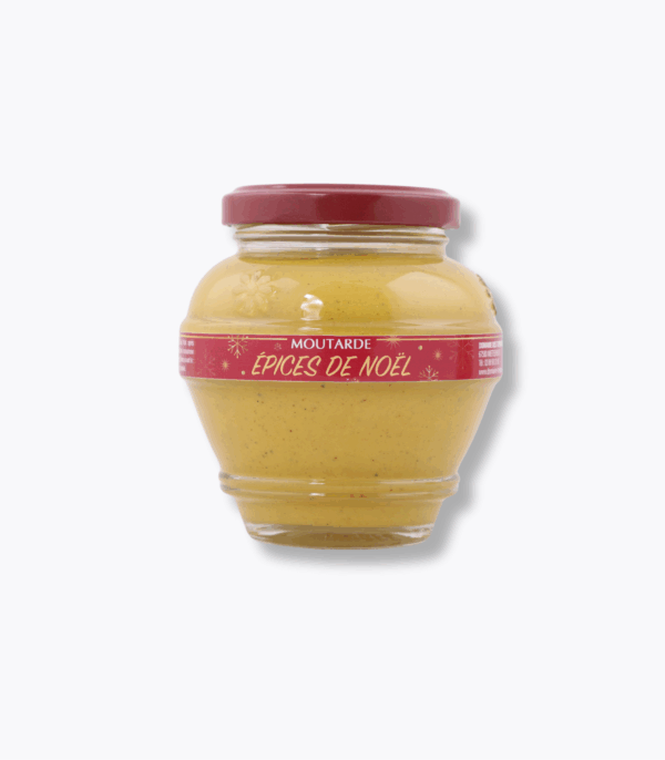 pot de moutarde aux épices de noel domaine des terres rouges 200g