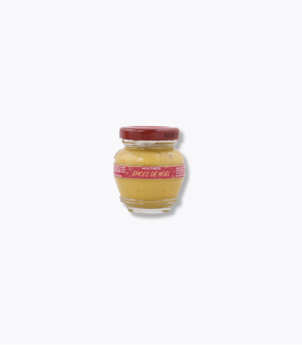pot de moutarde aux épices de noel domaine des terres rouges 55g