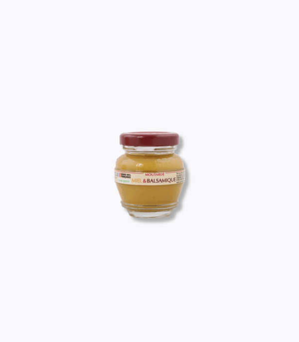 pot de moutarde au miel et balsamique domaine des terres rouges 55g