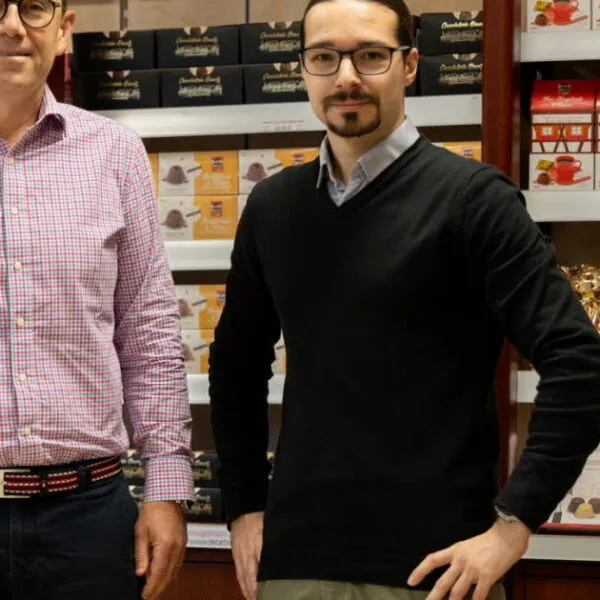quentin ricou et son associé chocolaterie bruntz