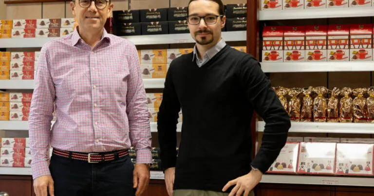 quentin ricou et son associé chocolaterie bruntz