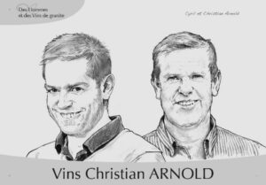 portrait cyril et christian arnold dessiné