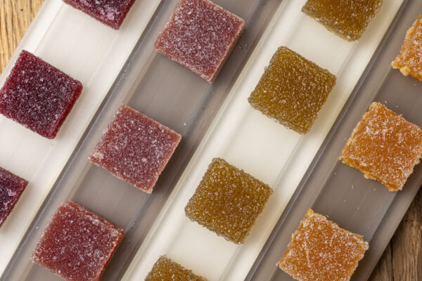 carrés de pâtes de fruits