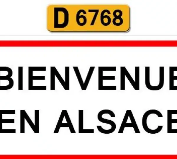 panneau bienvenue en alsace
