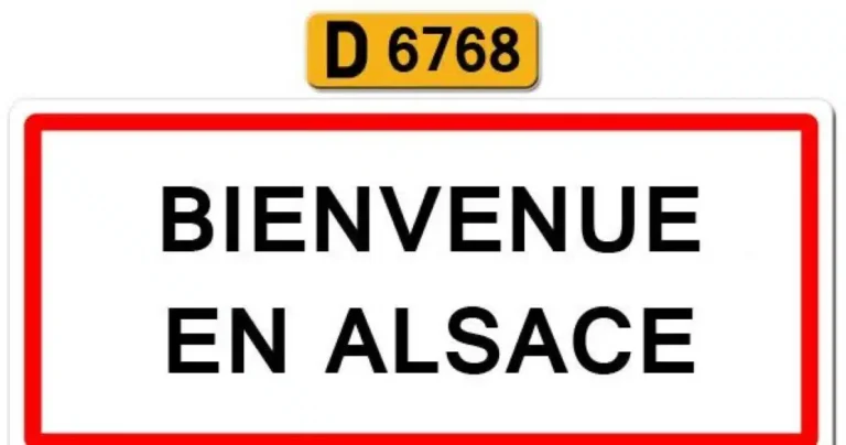 panneau bienvenue en alsace