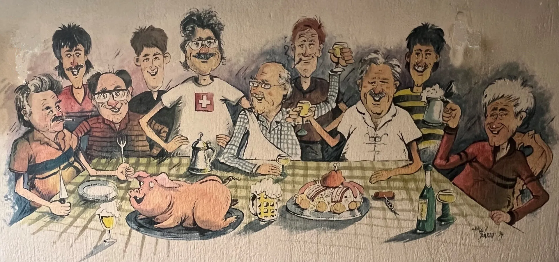 fresque historique maison baradel