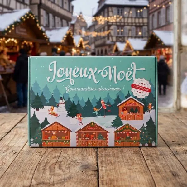 coffret joyeux noel fond alsace neige