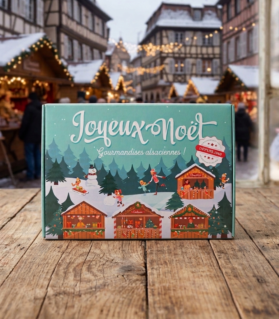 coffret joyeux noel fond alsace neige