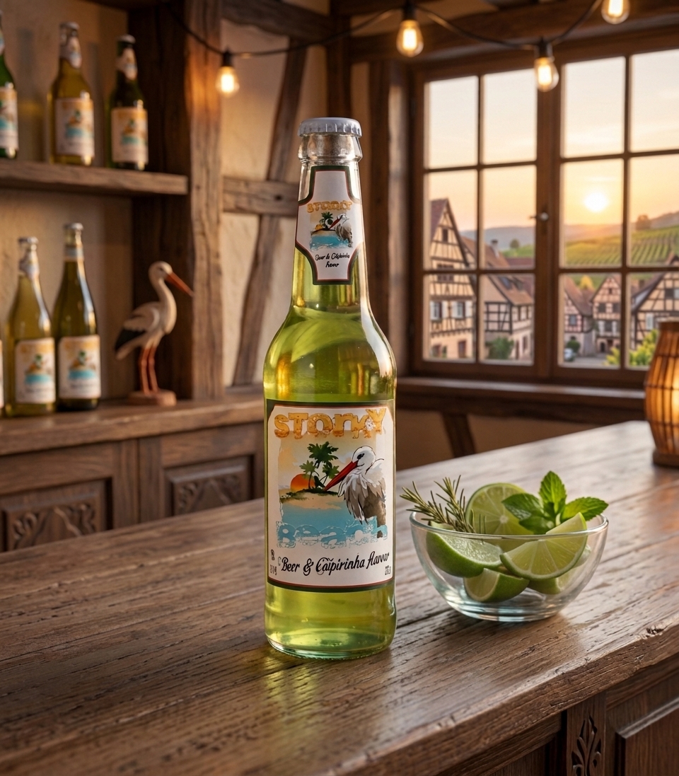 bière storcky dans bar