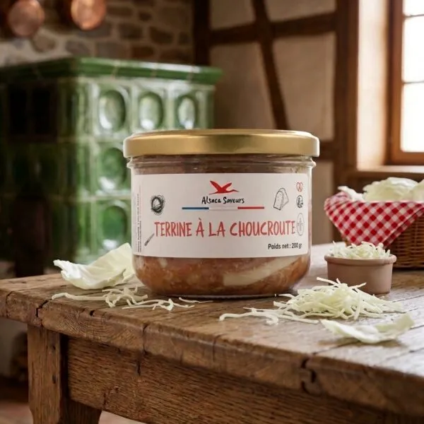 terrine choucroute dans cuisine alsacienne