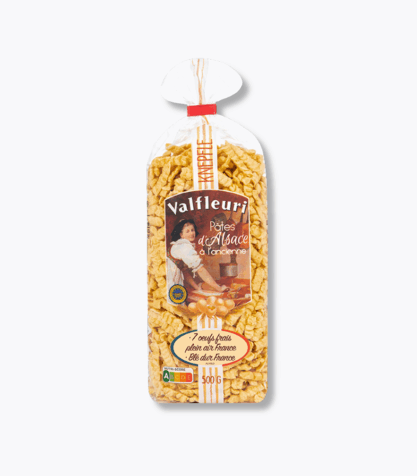 pâtes à l'ancienne d'Alsace en forme de knepfles
