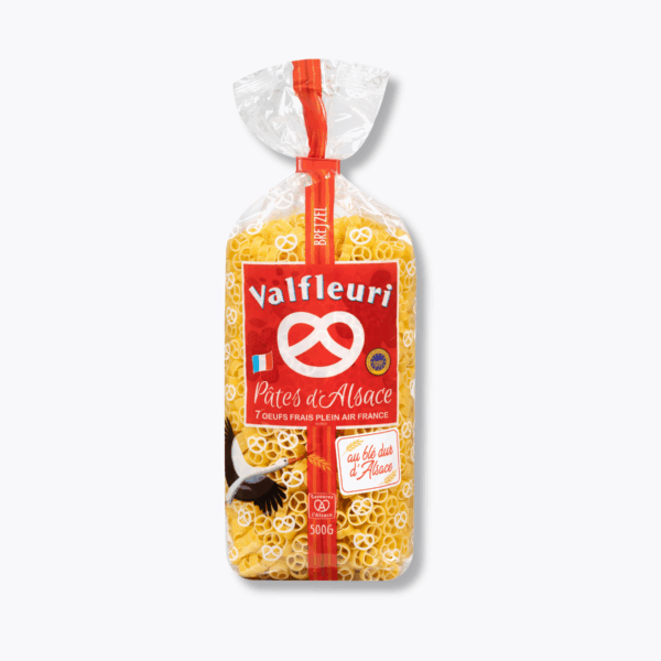 paquet de pâtes d'Alsace en forme de bretzel