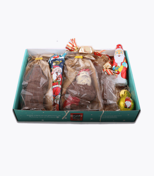 intérieur de la boite cadeau de chocolat de Noel