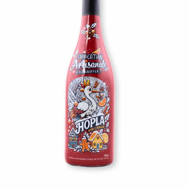 bouteille de vin chaud traditionnel