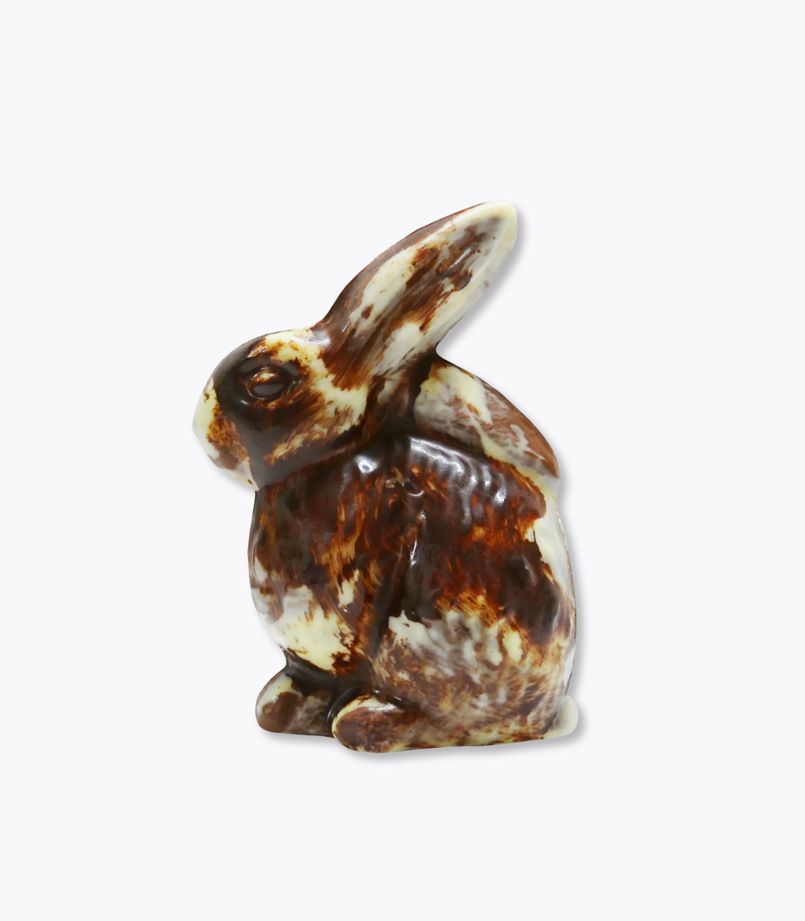 lapin en chocolat marbré