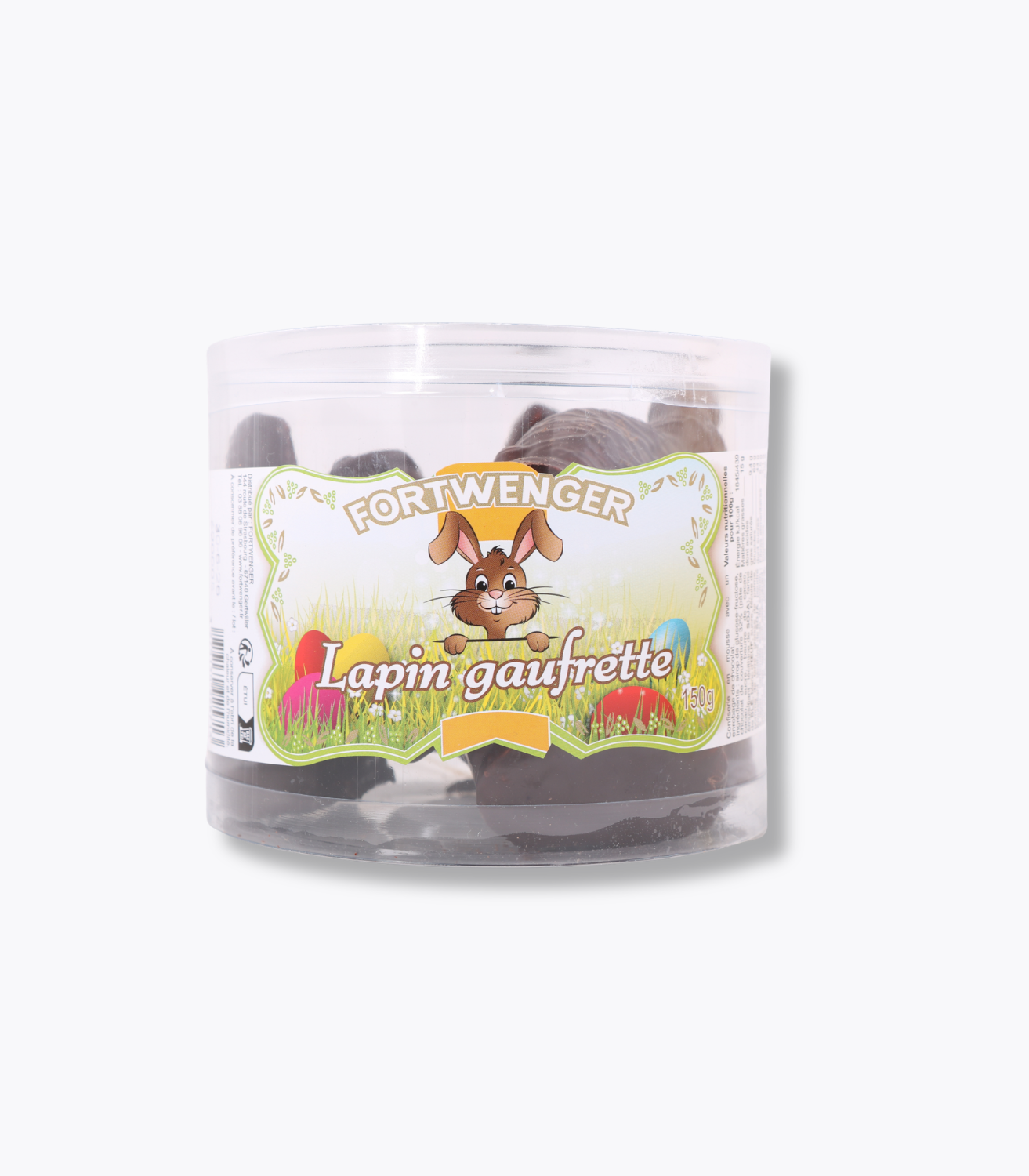 boite des lapins gaufrettes et chocolat