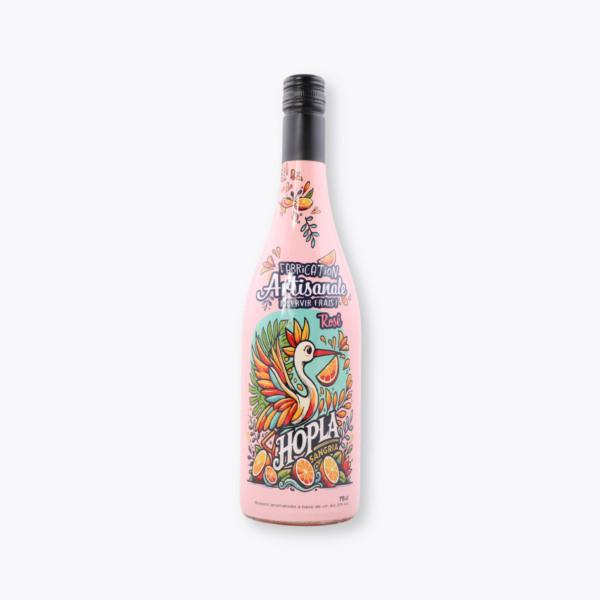 bouteille de sangria rosée