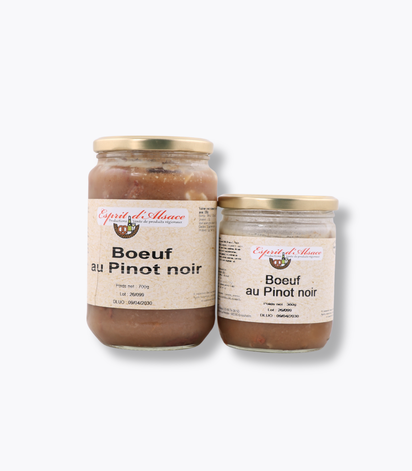duo bocaux bœuf pinot noir
