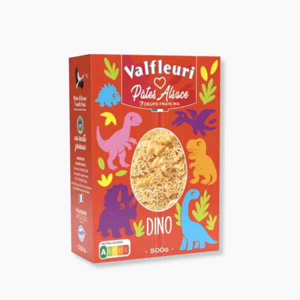boîte pâtes dinosaures