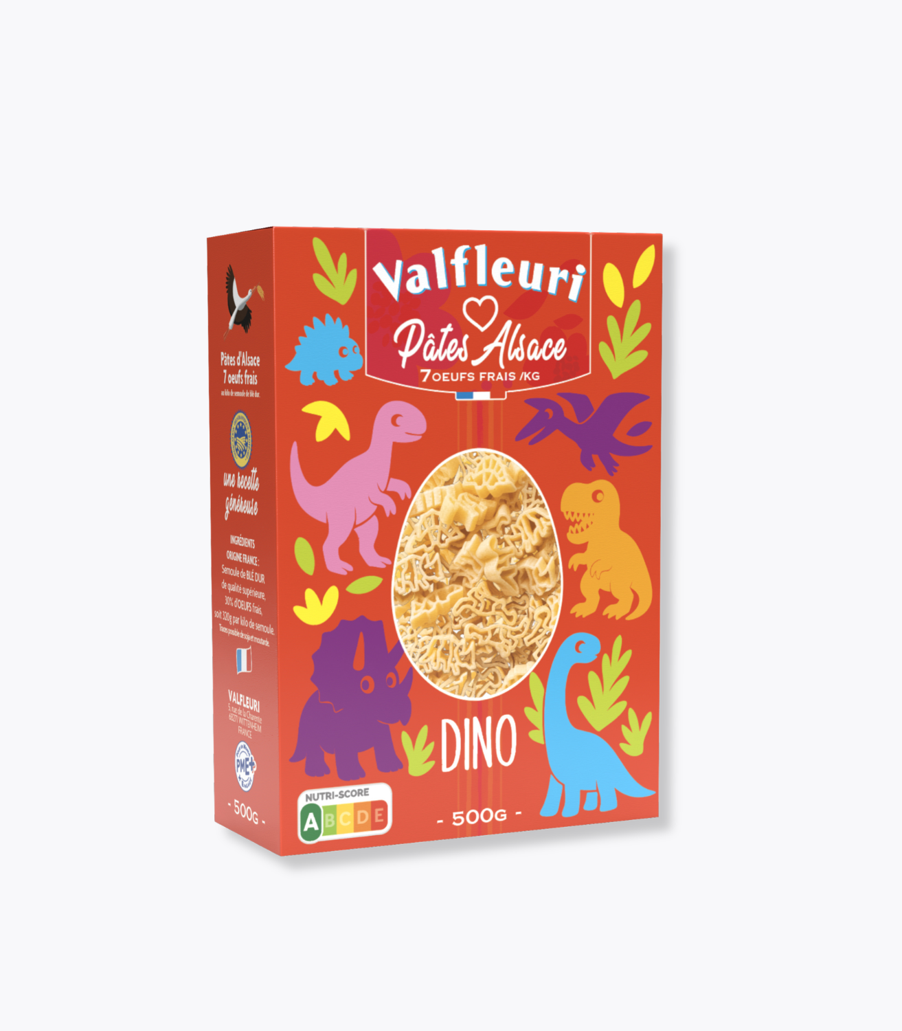 boîte pâtes dinosaures