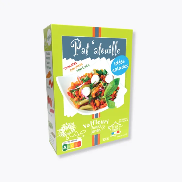 boîte pâtes de légumes