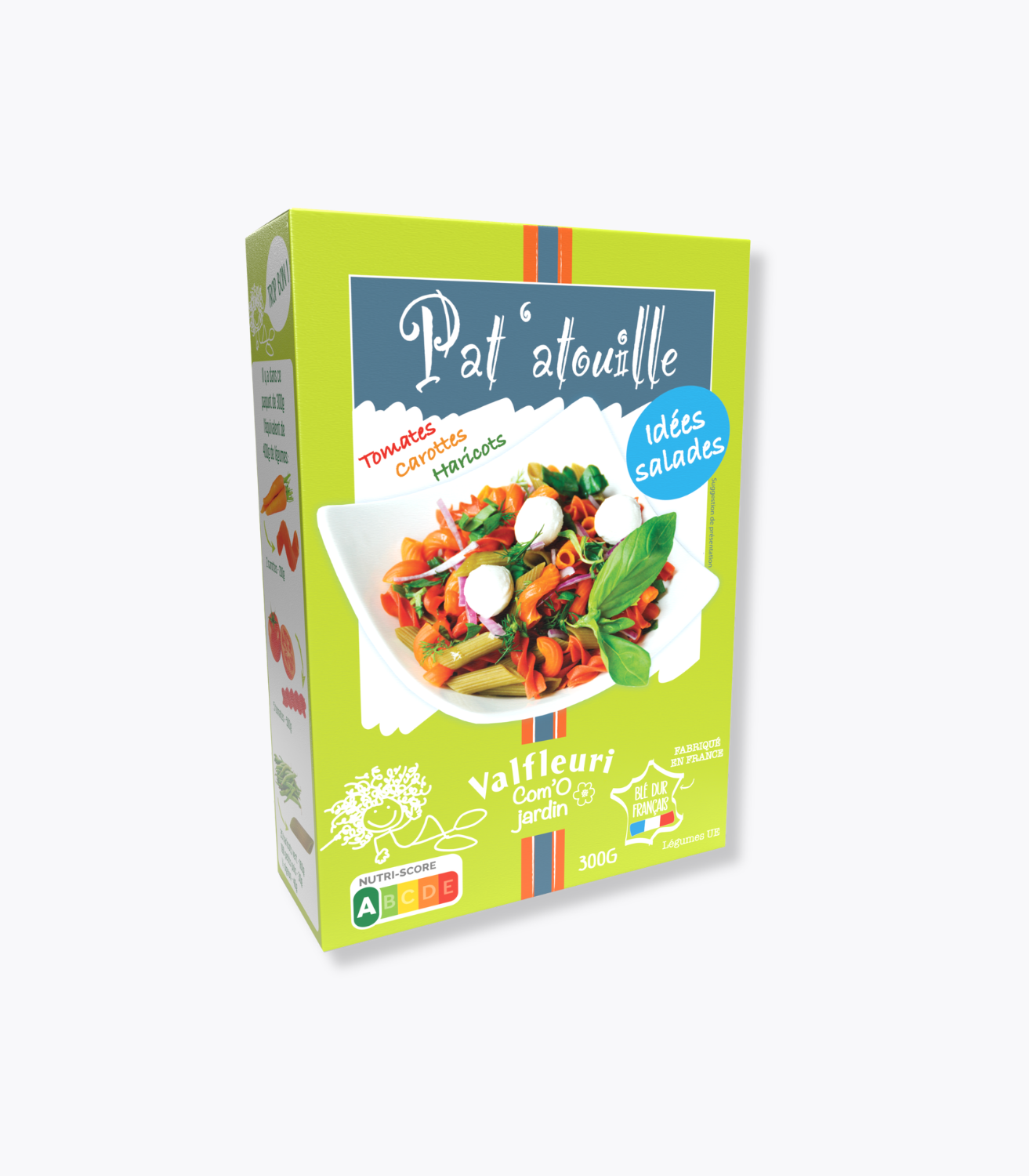 boîte pâtes de légumes