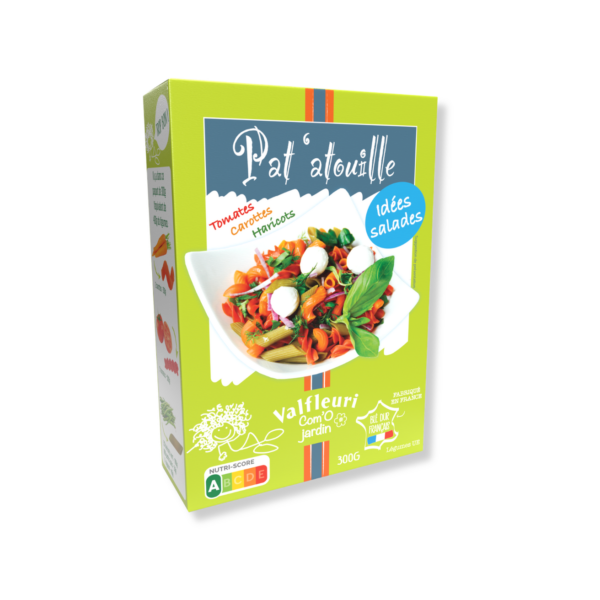 boîte pâtes de légumes