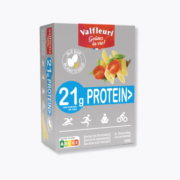 boîte pâtes protéinéees