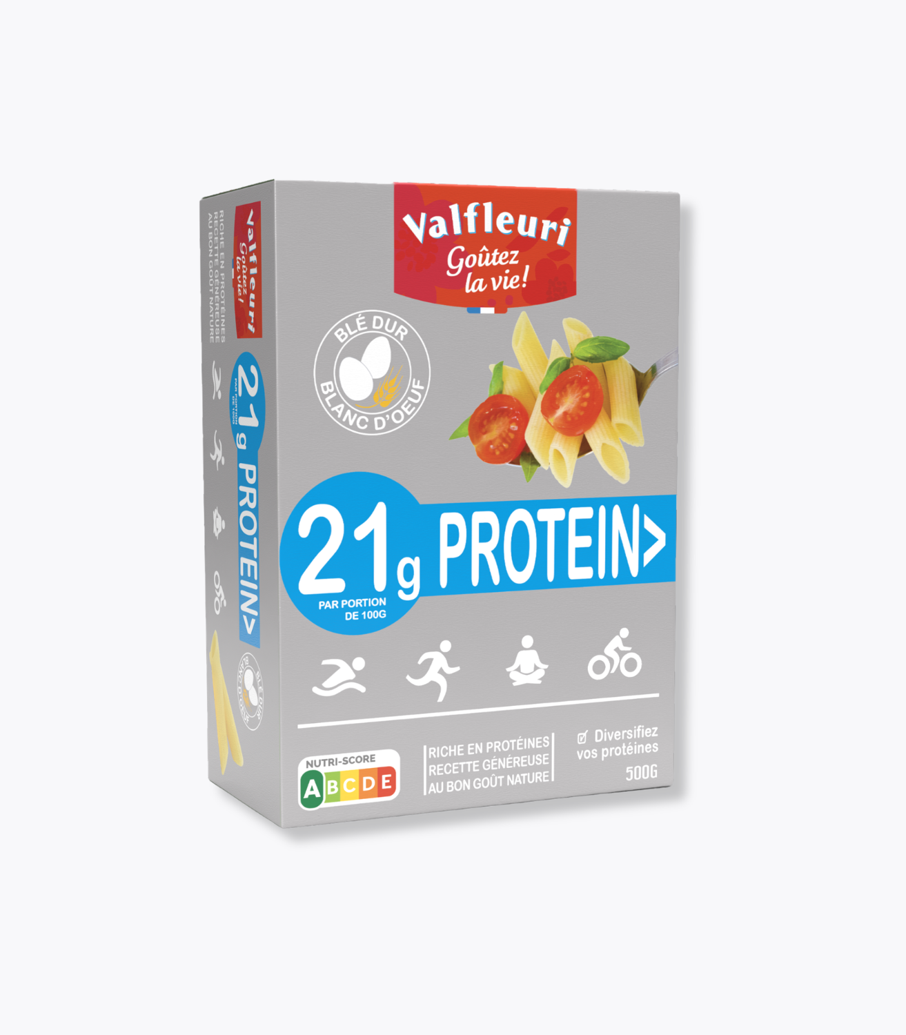 boîte pâtes protéinéees