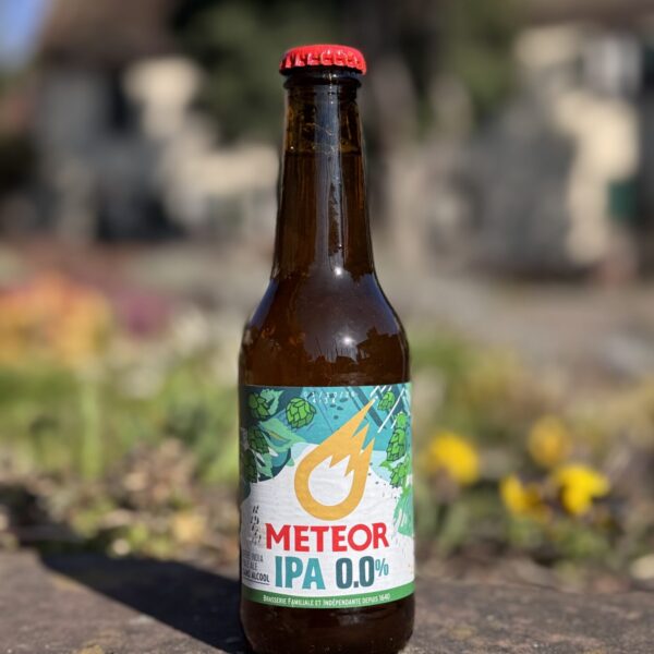 bouteille verre IPA meteor sans alcool