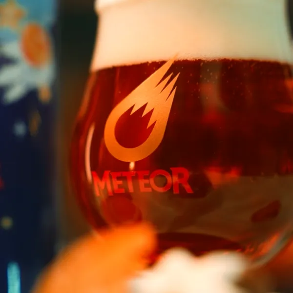 verre meteor de Noel