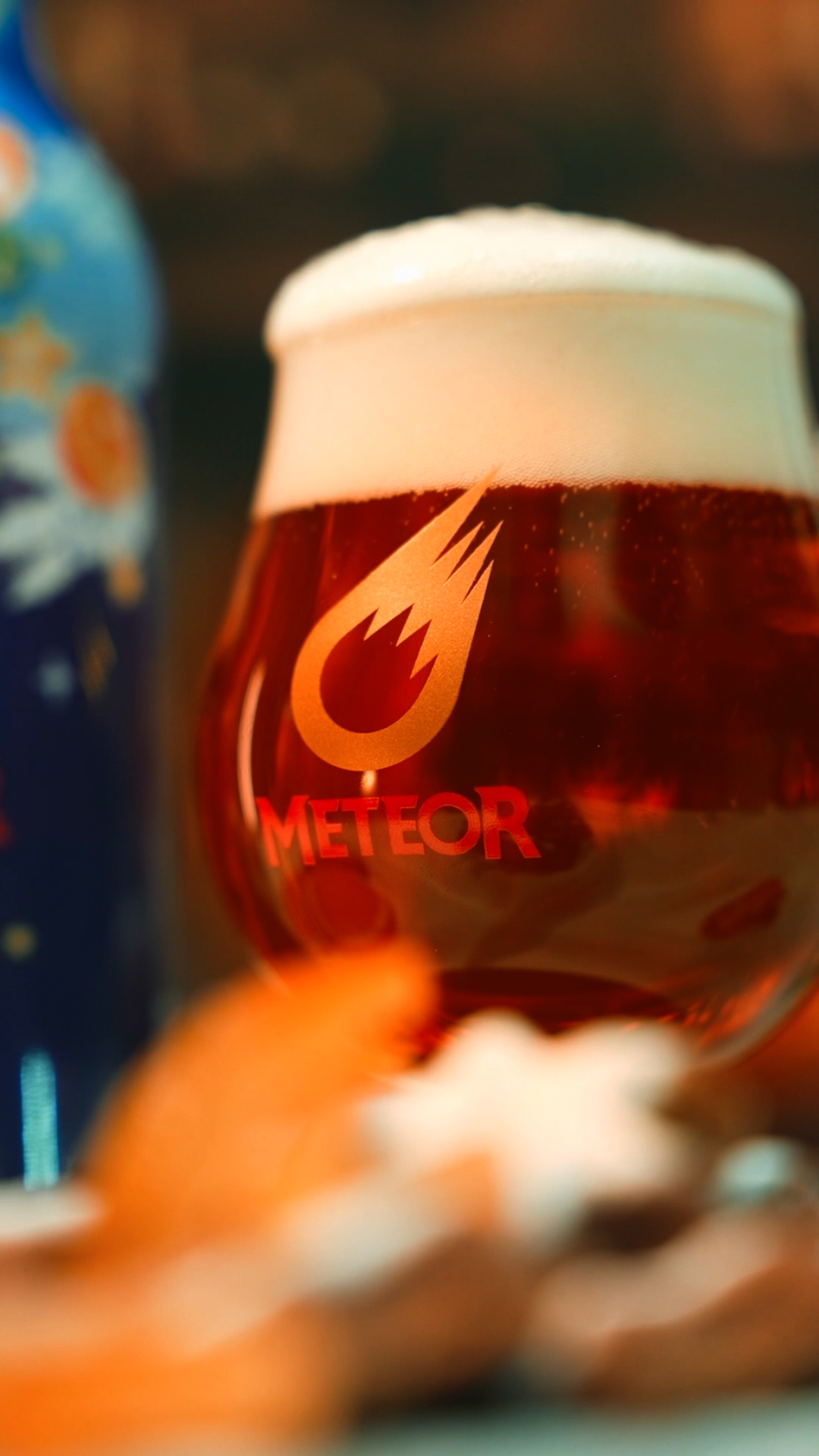 verre meteor de Noel