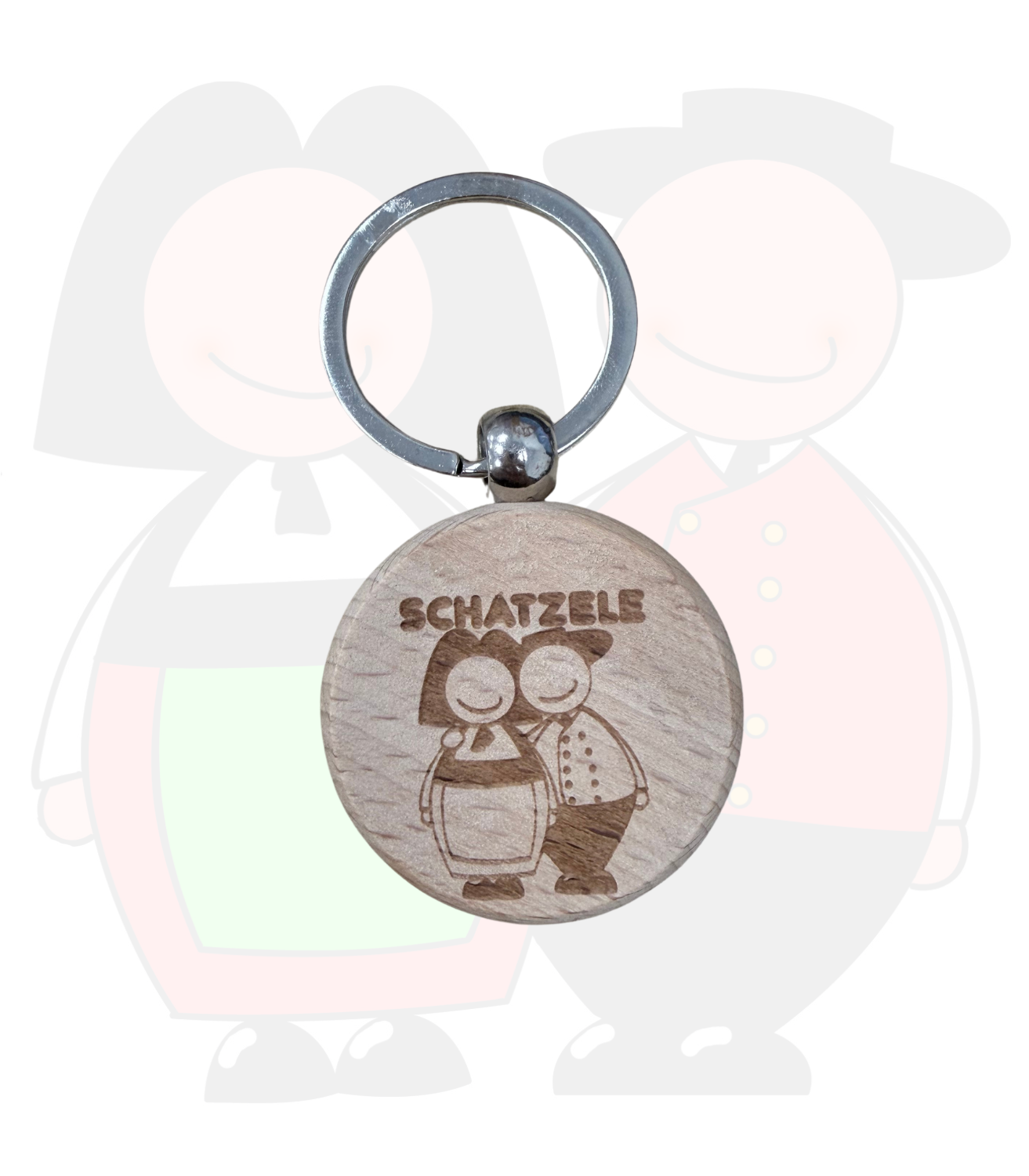 porte clé jeannala & seppala couple "schaetzle"