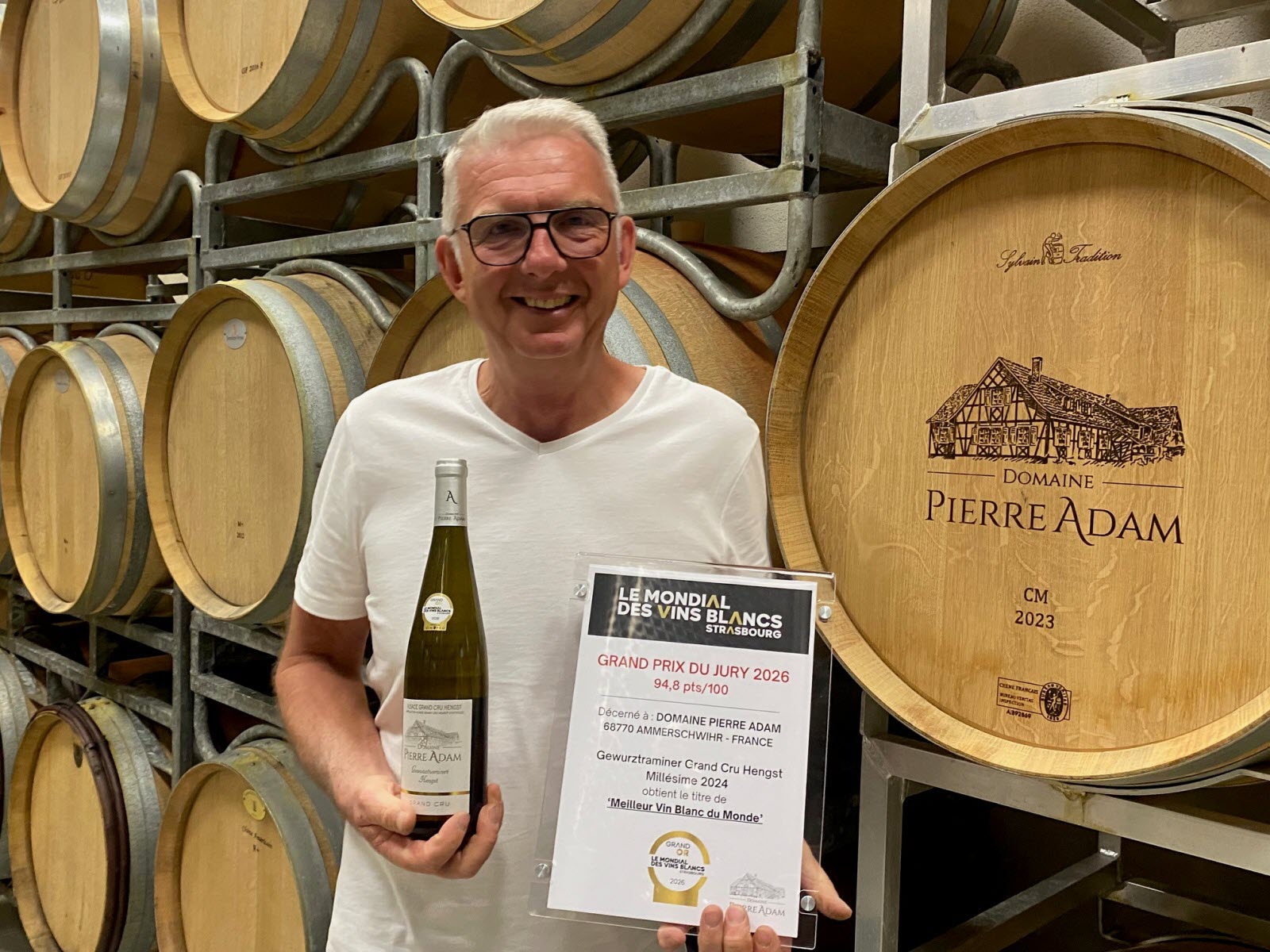 Gewurztraminer Grand Cru Hengst 2024 – Meilleur vin blanc au monde 2026 – Image 2
