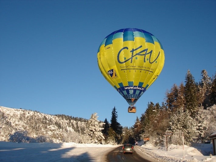 tour en montgolfière