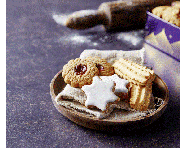 assiette de gâteaux de noel 