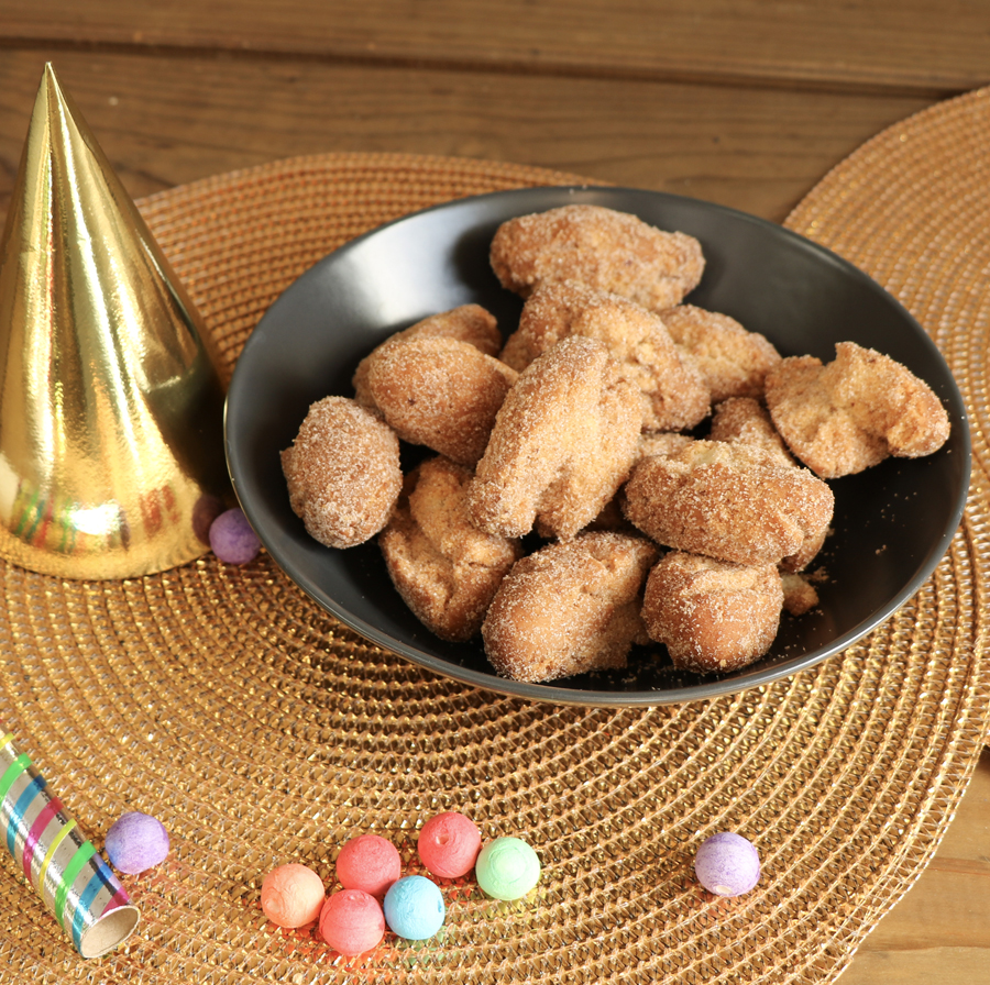 assiette de beignets de carnaval